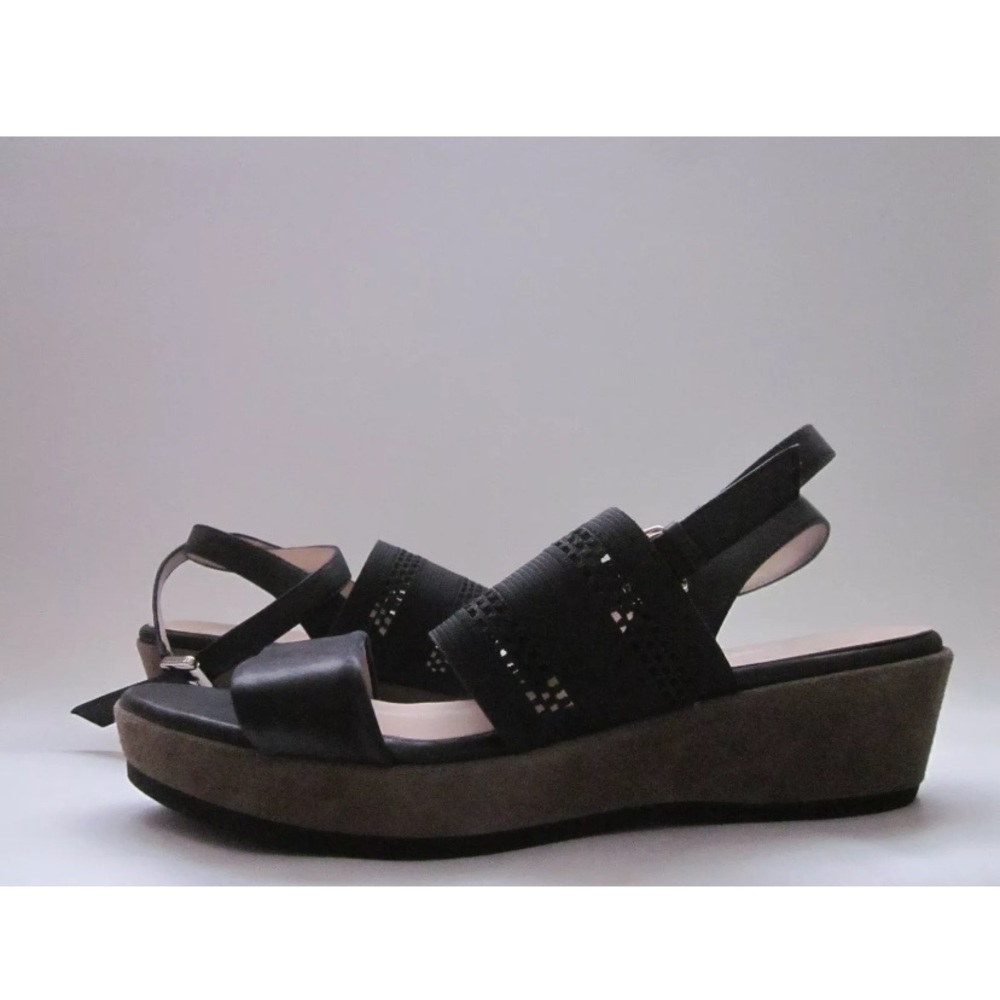 Aquatalia by Marvin K. Banjo Wedge Sandals Black